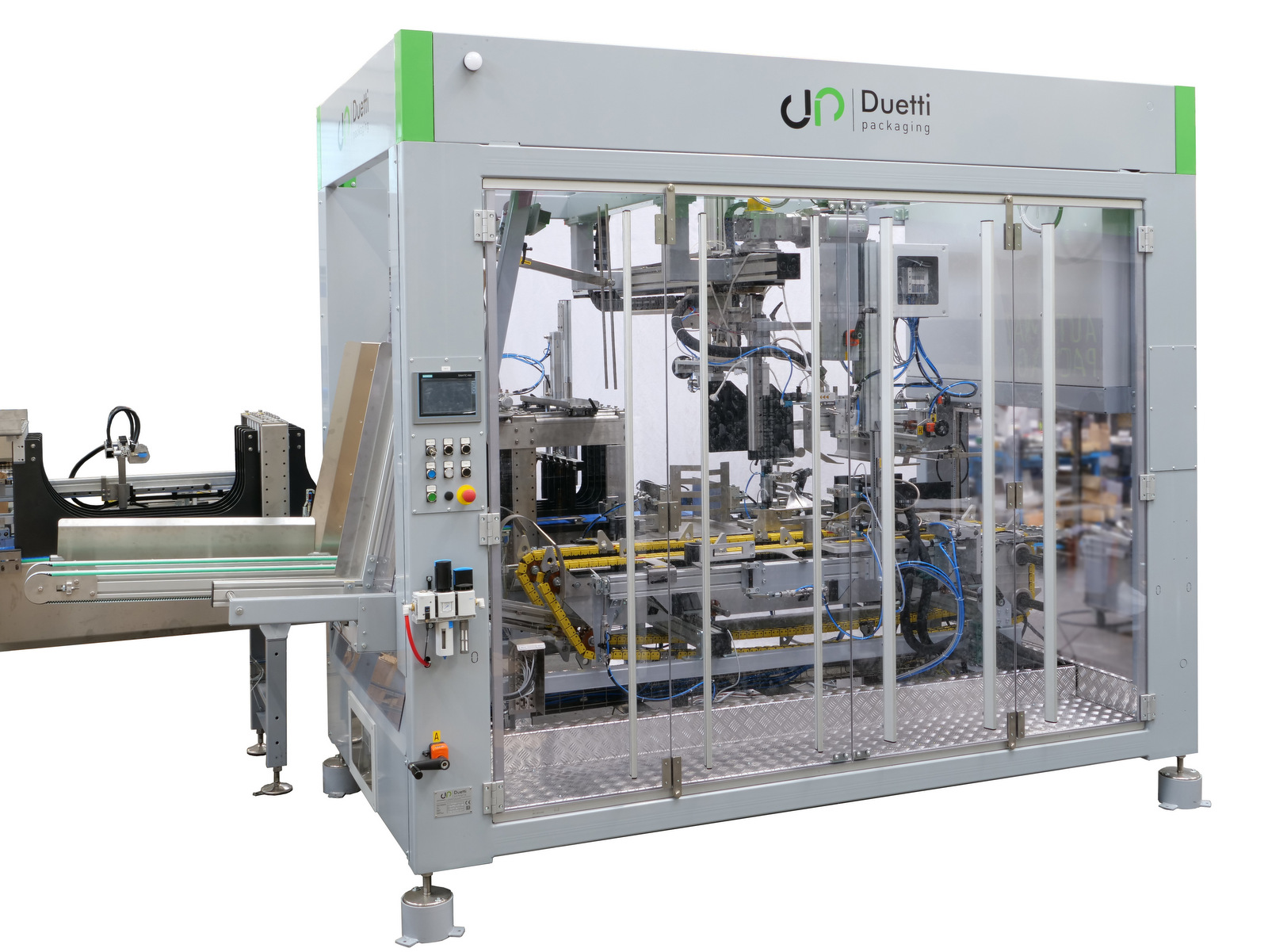 Wrap encartoneuse conditionnement duetti mise en carton bouteille fermeuse de caisse