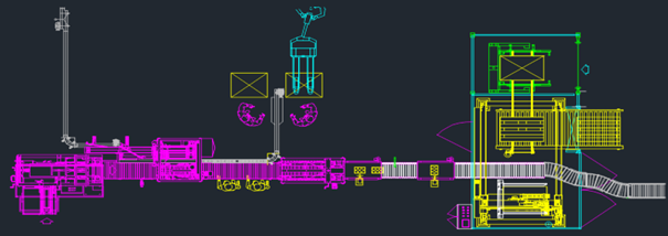 ital project encaissage  formeuse palettiseur